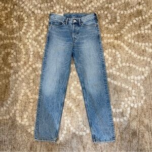 NWOT H&M Light Acid Wash Relaxed Straight 28x32 Jeans